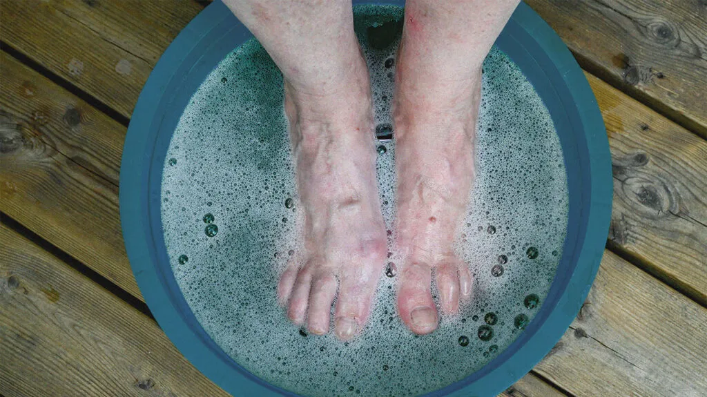 soak your feet to trim your toenails